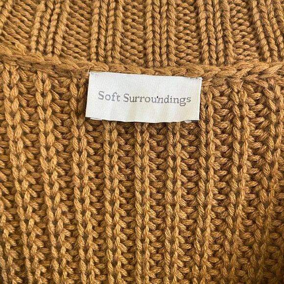 Soft Surroundings Caramel City Sweater Tunic Wool Blend Small - Picture 3 of 4